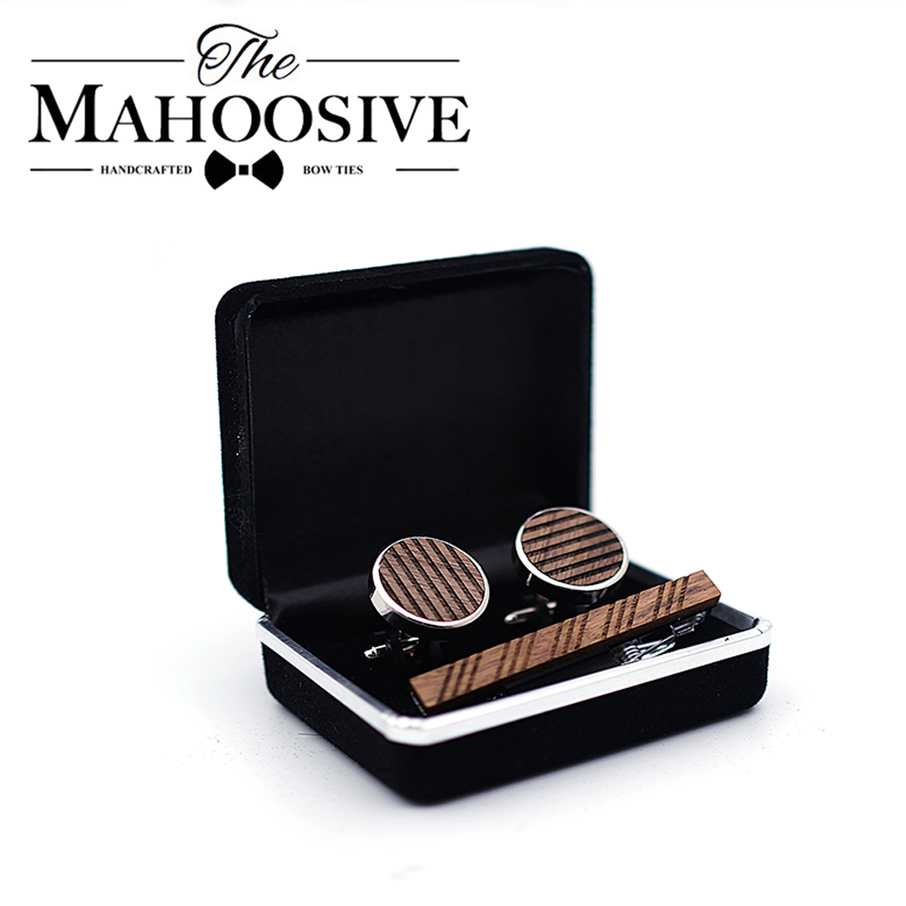 Gỗ Chất Lượng Cao Khuy Áo Khoá - đánh giá và giá Tie Bar Set Gift
