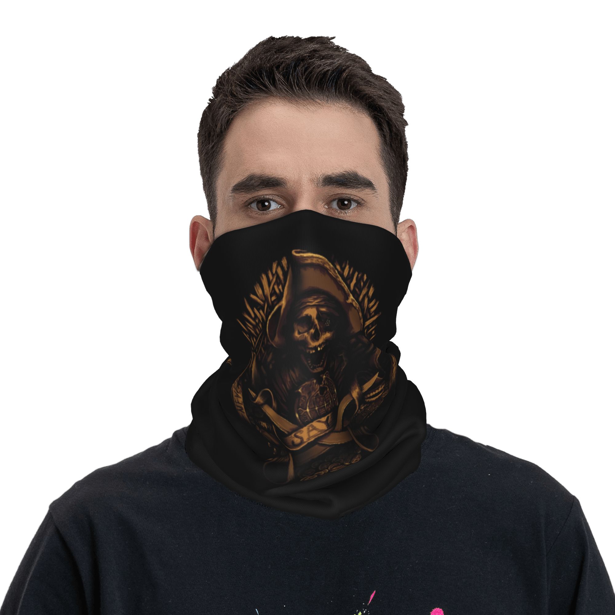 Custom Never Say Die Pirate Sk - đánh giá và giá Neck Warmer Tube